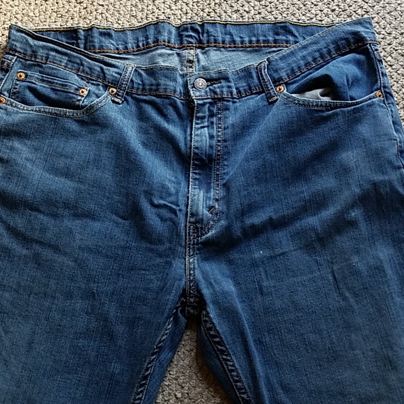 42 x 30 Levi's 559 Original Blue Jeans Strauss Zipper Rive - Picture 5 of 8